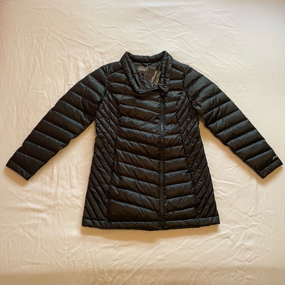 Lightweight Black Quilted Women's Puffer Coat